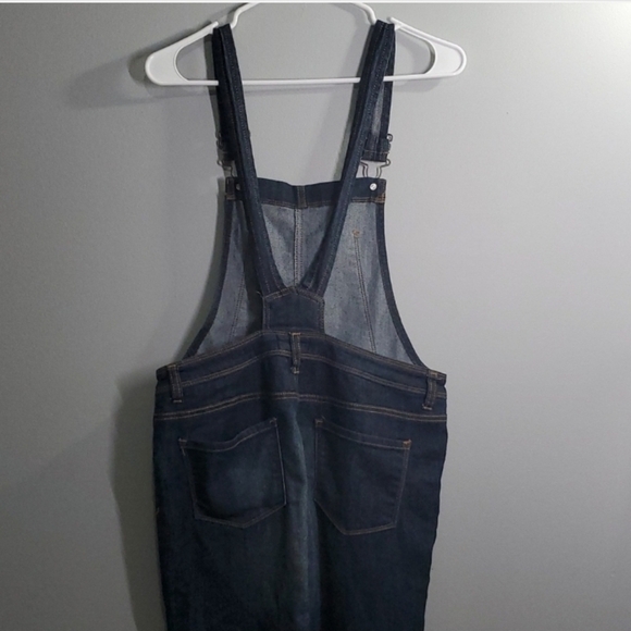 L.E.I Overalls Girls size XL X-large Blue Unisex youth Kids blue Jeans Lei - Picture 10 of 15